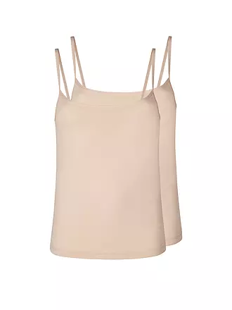 SKINY | Top 2-er Pkg. "Micro Lovers" (Weiss) | beige